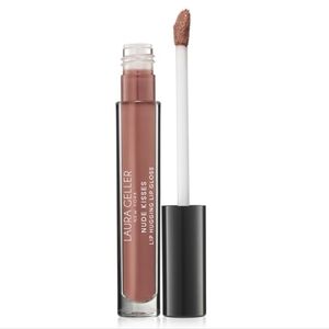 Laura Geller Nude Kisses Lip Hugging Lip Gloss, Tan Lines light honey beige NIB!